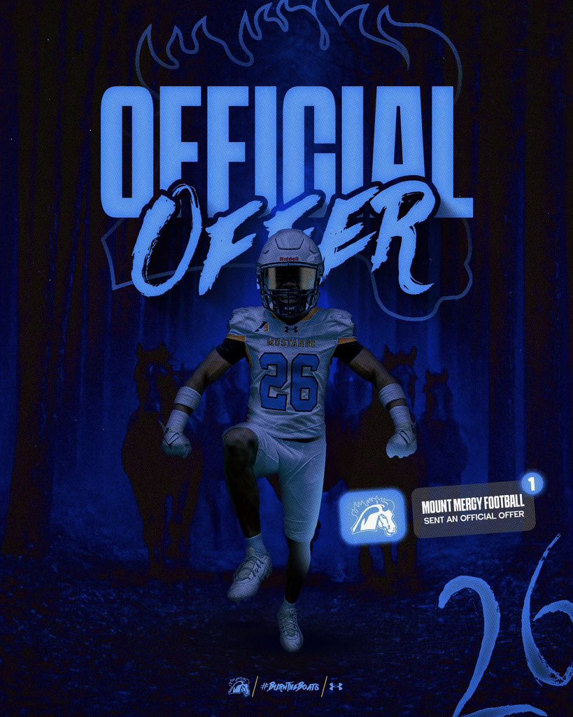 Extremely happy to announce my first offer to play at the next level! <a href="/CoachLozano23/">Bubba Lozano</a> <a href="/MountMercyFB/">Mount Mercy Football</a> <a href="/JustinKammrad/">Justin Kammrad</a> <a href="/lc_ftbll/">LC Football</a>