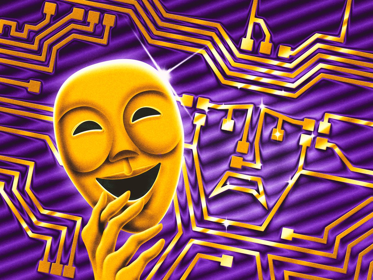 Illustration for Bloomberg Businessweek for an article about "the future of AI entertainment"