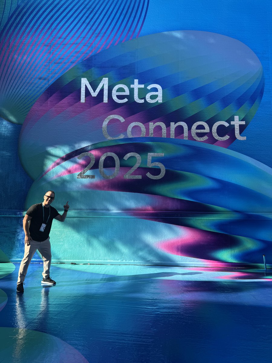 Dilmerv's tweet image. Made it to Meta Connect 2025! Today we had more rehearsals and I can’t wait for all of you to see the results of this incredible event!