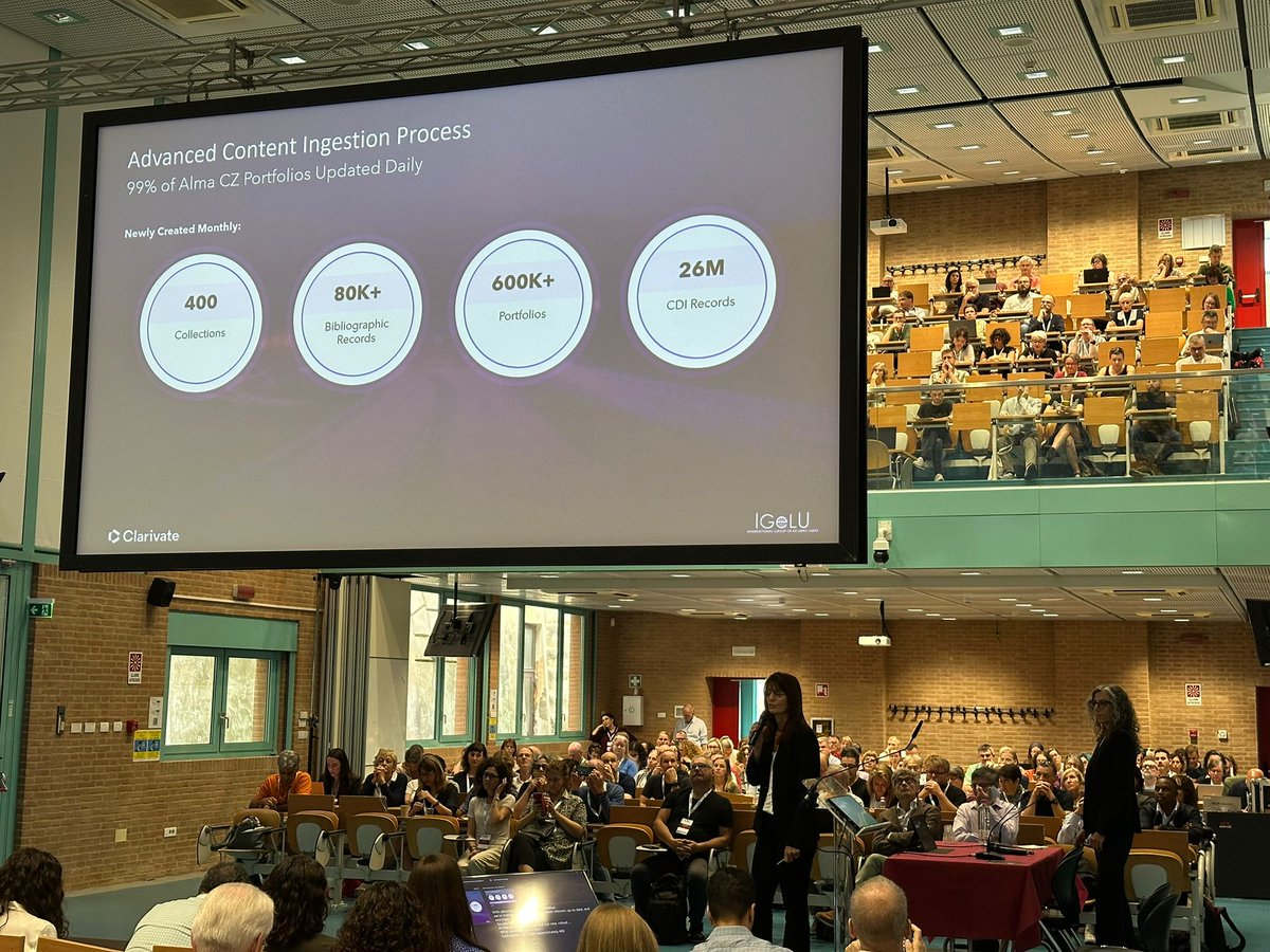 ExLibrisGroup's tweet image. Day 2 of IGeLU 2025 has come to a close, bringing another wave of insights, strategies, and shared experiences.
Each session added momentum, reminding us that collaboration drives lasting impact.👏🗣️
#LibraryInnovation #CommunityCollaboration #LibraryTech