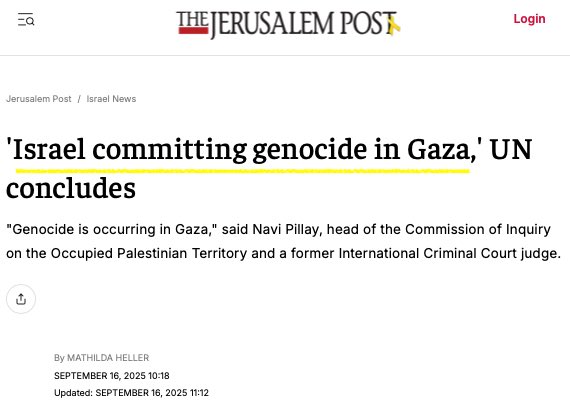 Israel hat in Gaza einen Völkermord begangen und begeht ihn immer noch.