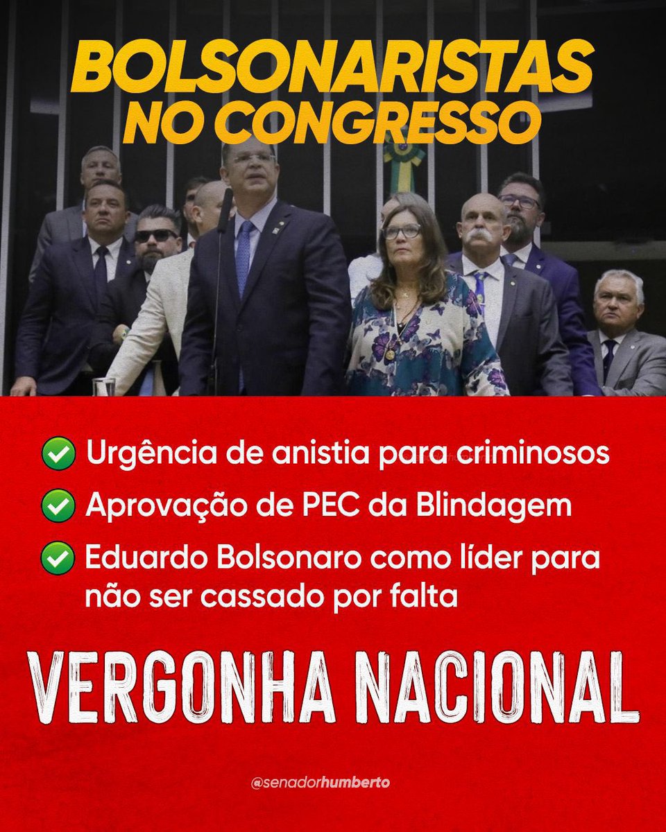 ESCANDALOSO! Tudo isso com o seu dinheiro e em prejuízo de pautas do interesse do povo.