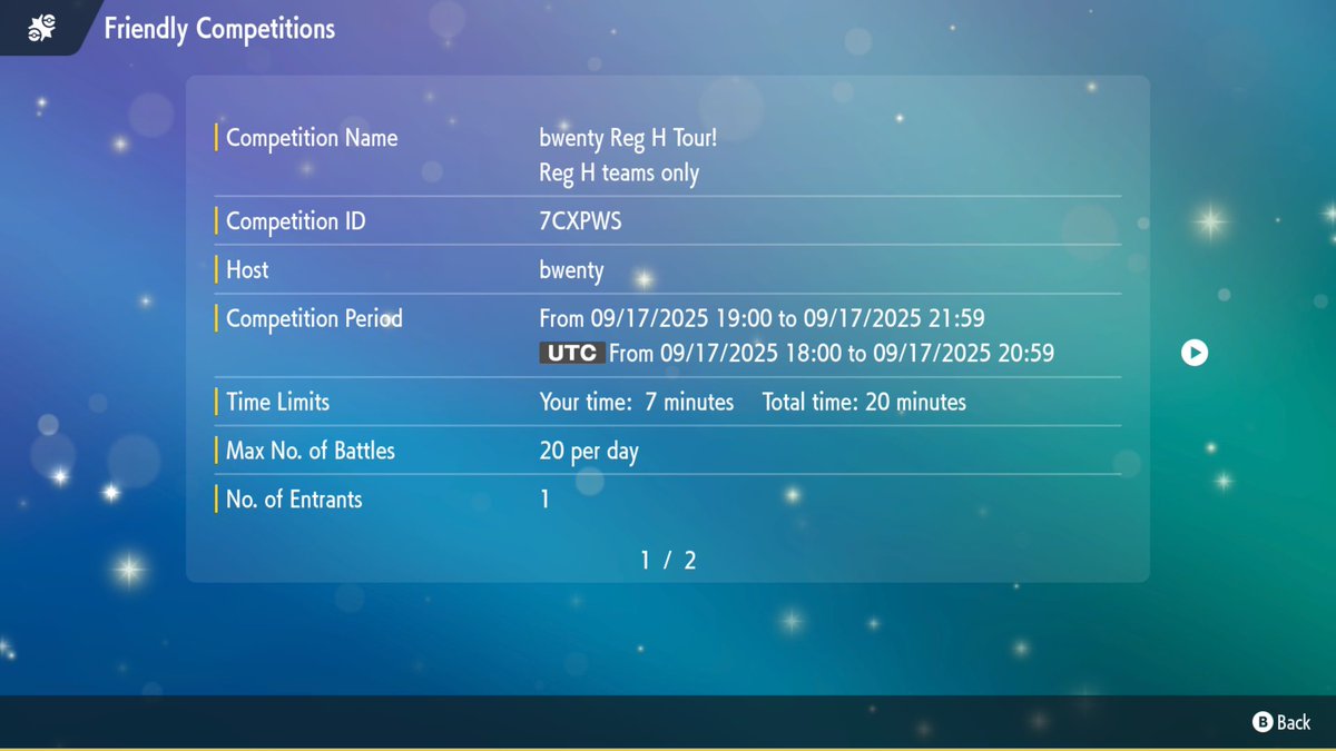 Looks like people were interested! The first EU-friendly bwenty Reg H tour will be happening tomorrow! 

Please share around, would be great to get as many players involved as possible! I’m sure I’ll run more in future too, so keep your eyes peeled