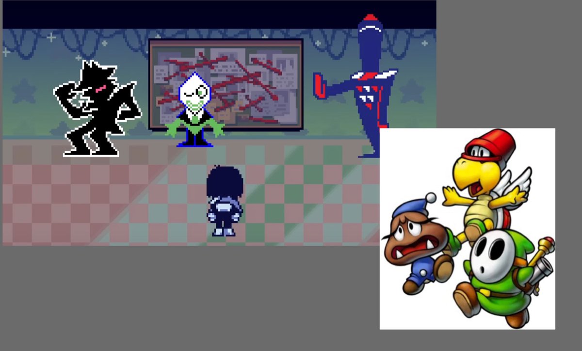 I had a fun idea like this...I liked the elite trio from inside story being battat pluey jongler!!! 

They would fill in for chippy, and would never get the species starlow is right because theres so many things in mario that sound too similar to a "Star Sprite"