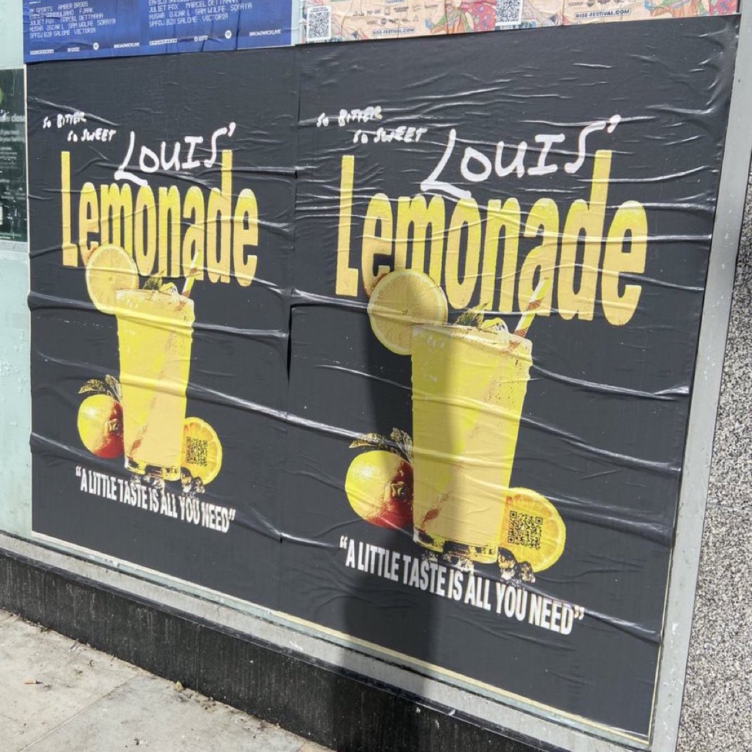 New Louis Tomlinson posters have started popping up in major cities! 👀

A LITTLE TASTE IS ALL YOU NEED