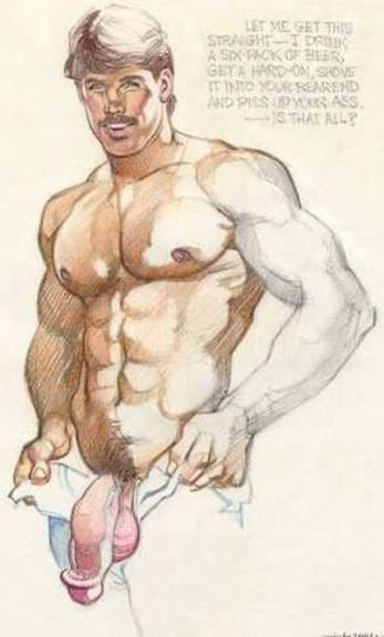 OBeyzaga's tweet photo. By Harry Bush #harrybush #gayart #gayartist https://t.co/atJi6etaxL