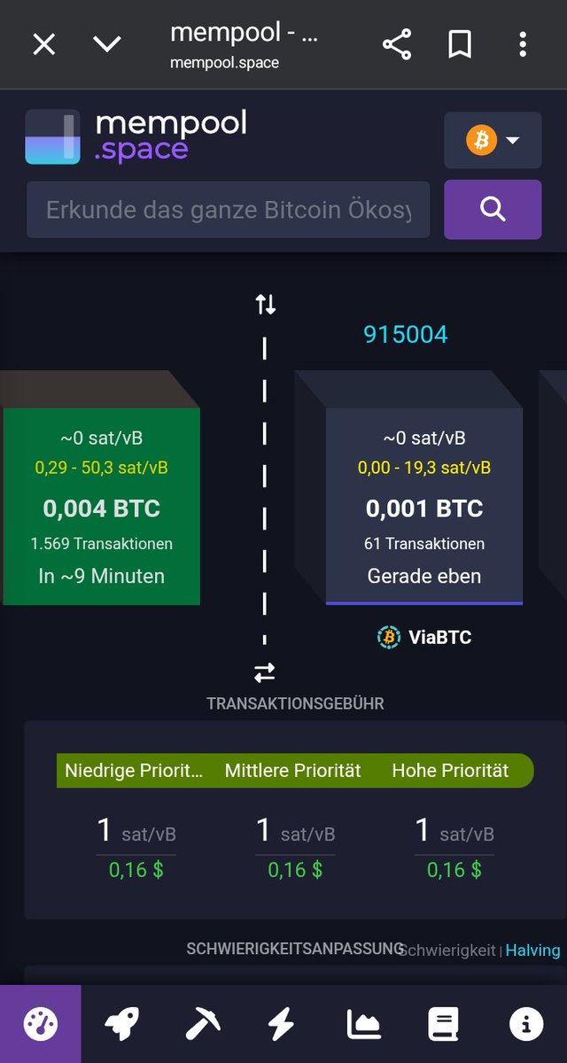 Senioren_bIngo's tweet photo. @kaninchenbau21 Neuer #BitcoinBlock kam gerade rein.
~ 1 sat/vB https://t.co/g2Y6fwnlDn