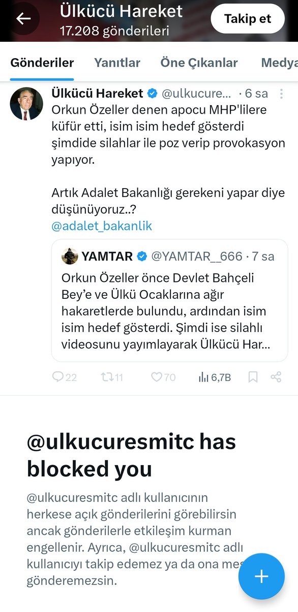 Şerefli Türk Subayı <a href="/OrkunOzeller/">Orkun Özeller</a> i tehdit ettiklerini sanıyorlar. Ama karşılığını alıncada engelleyip kaçıyorlar.

Kaçma KÜRTÇÜ <a href="/ulkucuresmitc/">Ülkücü Hareket</a>

Bu Tülkücü tayfanın tek bildiği şey havlayıp havlayıp sonra kaçmak! 

Robert Redford Booker