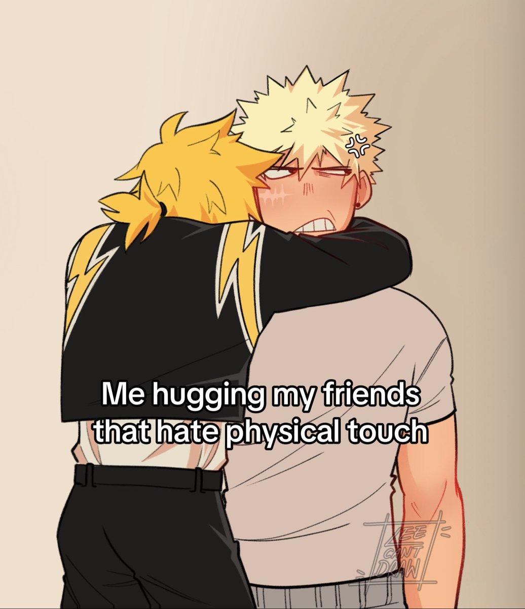 Saw this meme on reels and it reminded me of them #bakukami #denkikaminari #katsukibakugou