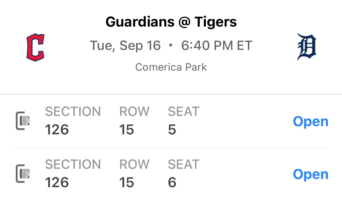 Who wants em’? Two ticket hot off the press for tonight’s game 9/16.