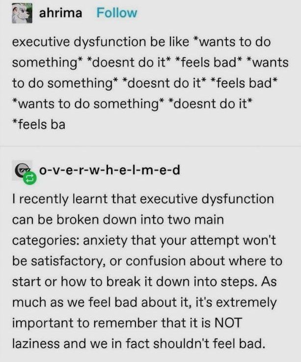 ClearAutumn's tweet image. Executive dysfunction is a miserable monster.
Take the little steps that best help you to maintain your happiness.
#executivedysfunction #mentalhealth