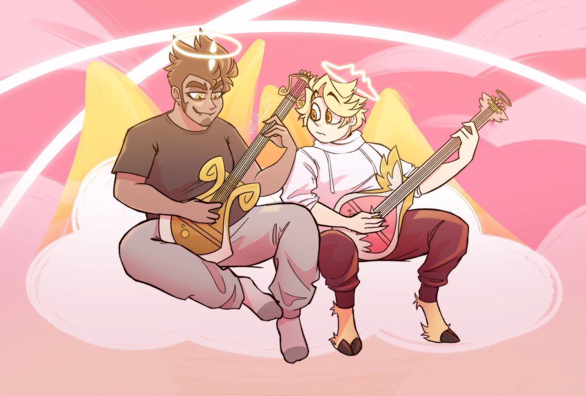 #AbelParade day 3: father/son bonding :D

#HazbinHotelAbel #HazbinHotelAdam