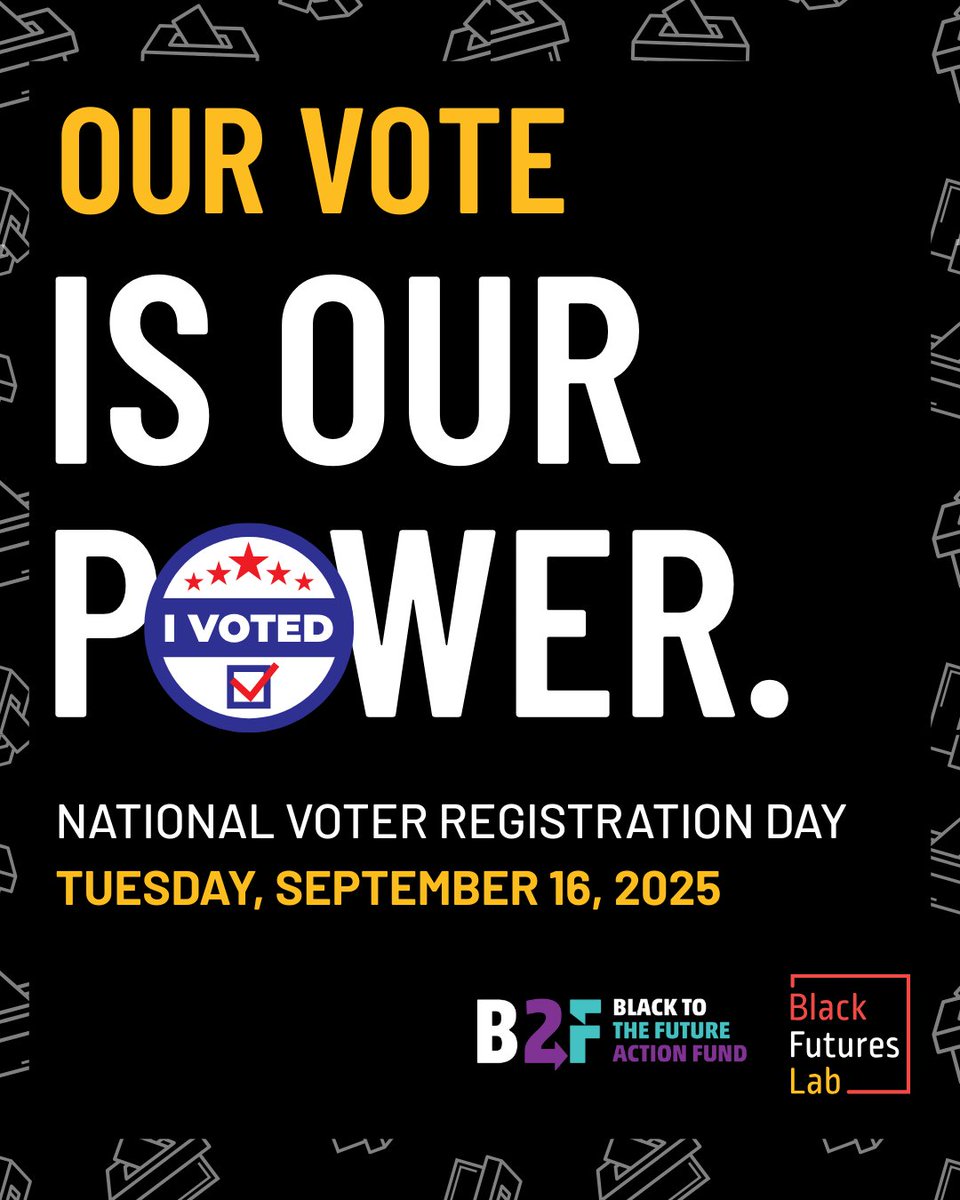 Today is National Voter Registration Day. 🗳️
Take a moment today to get registered, or double-check your registration if you’ve recently moved, changed your name, or just want to be sure your information is up to date.
bit.ly/2Wu9lY4