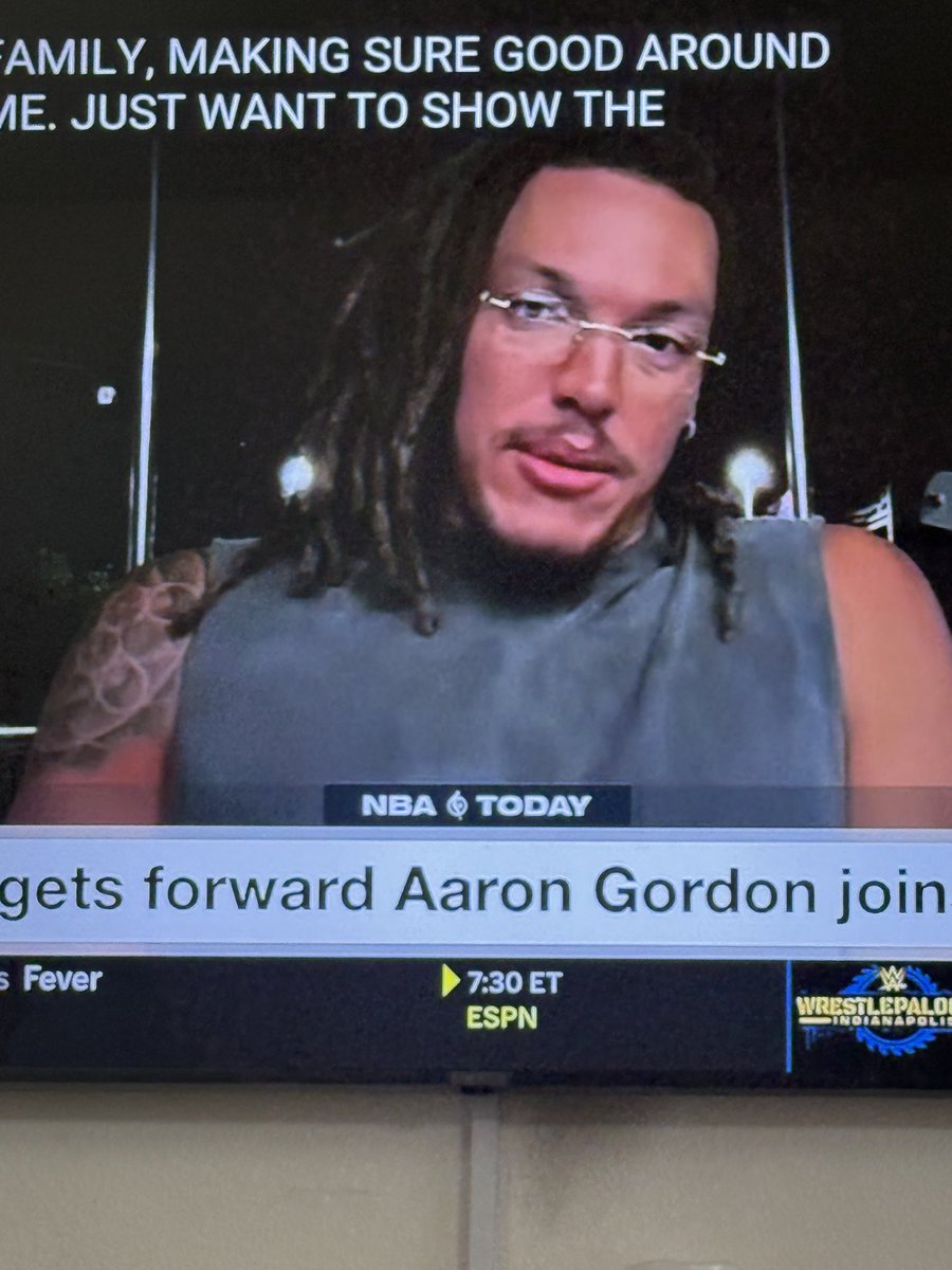 jsmall's tweet image. Man, Aaron Gordon @Double0AG out here looking like Mickey Rourke on @espn today #nba #basketball #Hollywood