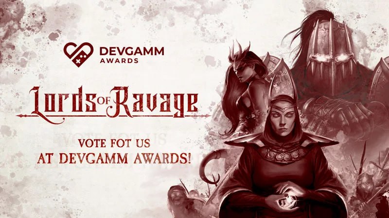 SyntheticDomain's tweet image. Lords of Ravage at DevGAMM Awards 2025! Support us in the Community Vote-voting ends Oct 5. Follow the link, enter your email, find the game, and vote. One email = one vote. Your support matters. 

Vote here: tr.ee/XH7QHz

Detail: tr.ee/P7isN1…
