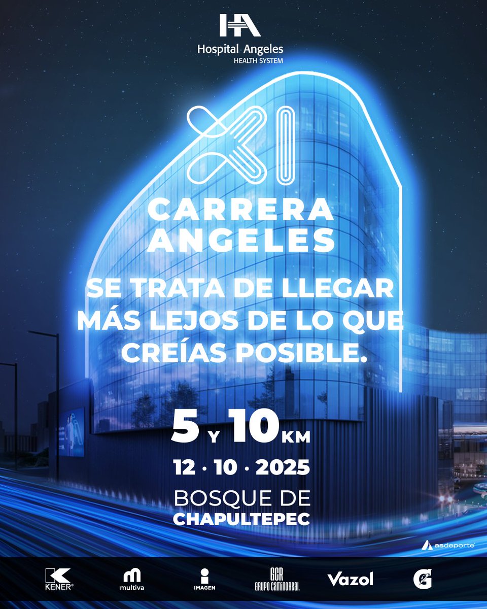 asdeporte (@asdeporte) on Twitter photo 🏅 Correr es desafiar tus propios límites, escucharte y decidir avanzar. Lo que hoy parece difícil, mañana será tu nuevo estándar.
🗓️ 12 de octubre de 2025
📍 Ciudad de México
🏃♂️ 5K | 10K
Da el paso hacia tu siguiente versión ➡️ hubs.ly/Q03JmKSx0
#11aCarreraAngeles 🏅 Correr es desafiar tus propios límites, escucharte y decidir avanzar. Lo que hoy parece difícil, mañana será tu nuevo estándar.
🗓️ 12 de octubre de 2025
📍 Ciudad de México
🏃♂️ 5K | 10K
Da el paso hacia tu siguiente versión ➡️ hubs.ly/Q03JmKSx0
#11aCarreraAngeles