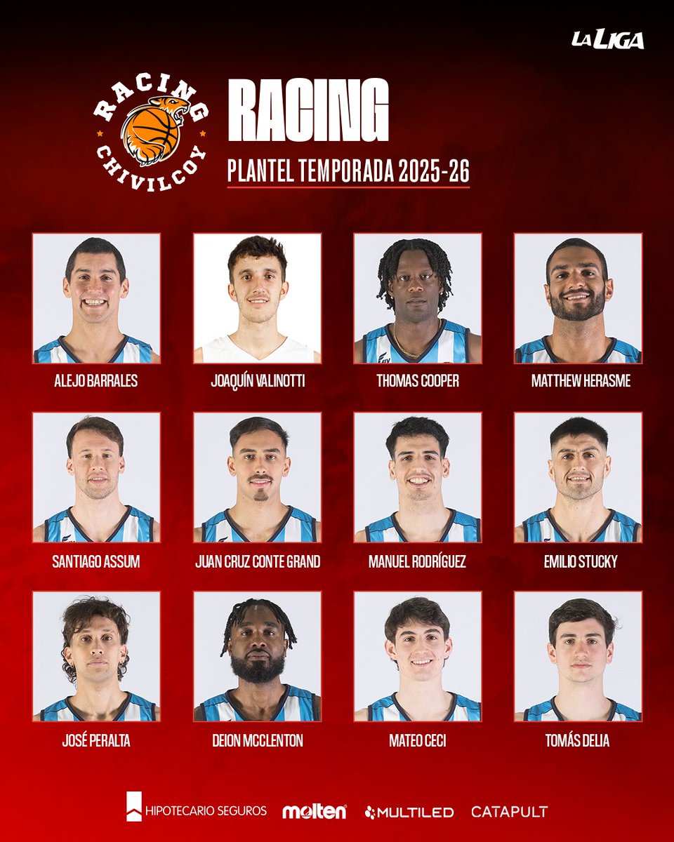 ✅ ¡Bienvenidos a La Liga Nacional! 

<a href="/racingchbasquet/">Racing Chivilcoy Basquet</a> completó su plantel para su debut en la máxima categoría del básquet argentino.

🥇 ¿Cómo ves al último campeón de La Liga Argentina?