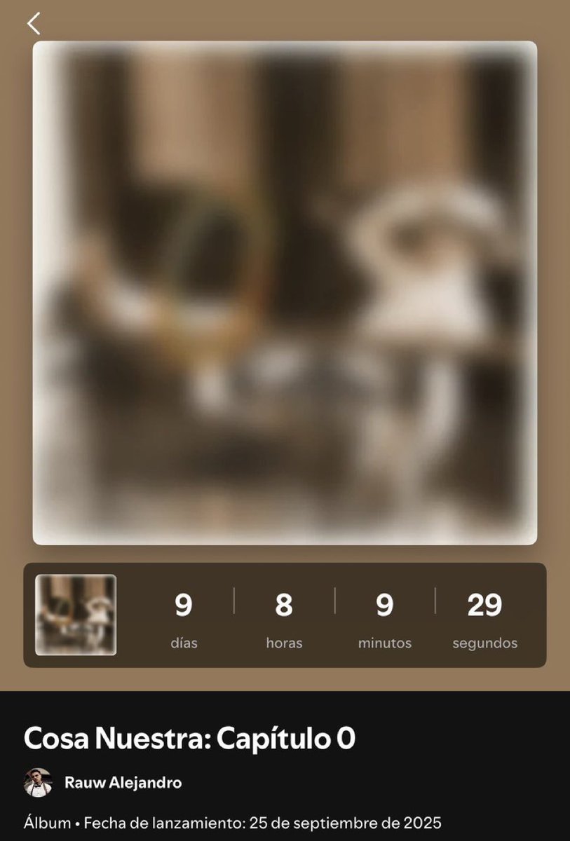 🚨COSA NUESTRA: CAPÍTULO 0

👤Rauw Alejandro 

🗓️26 de Septiembre
