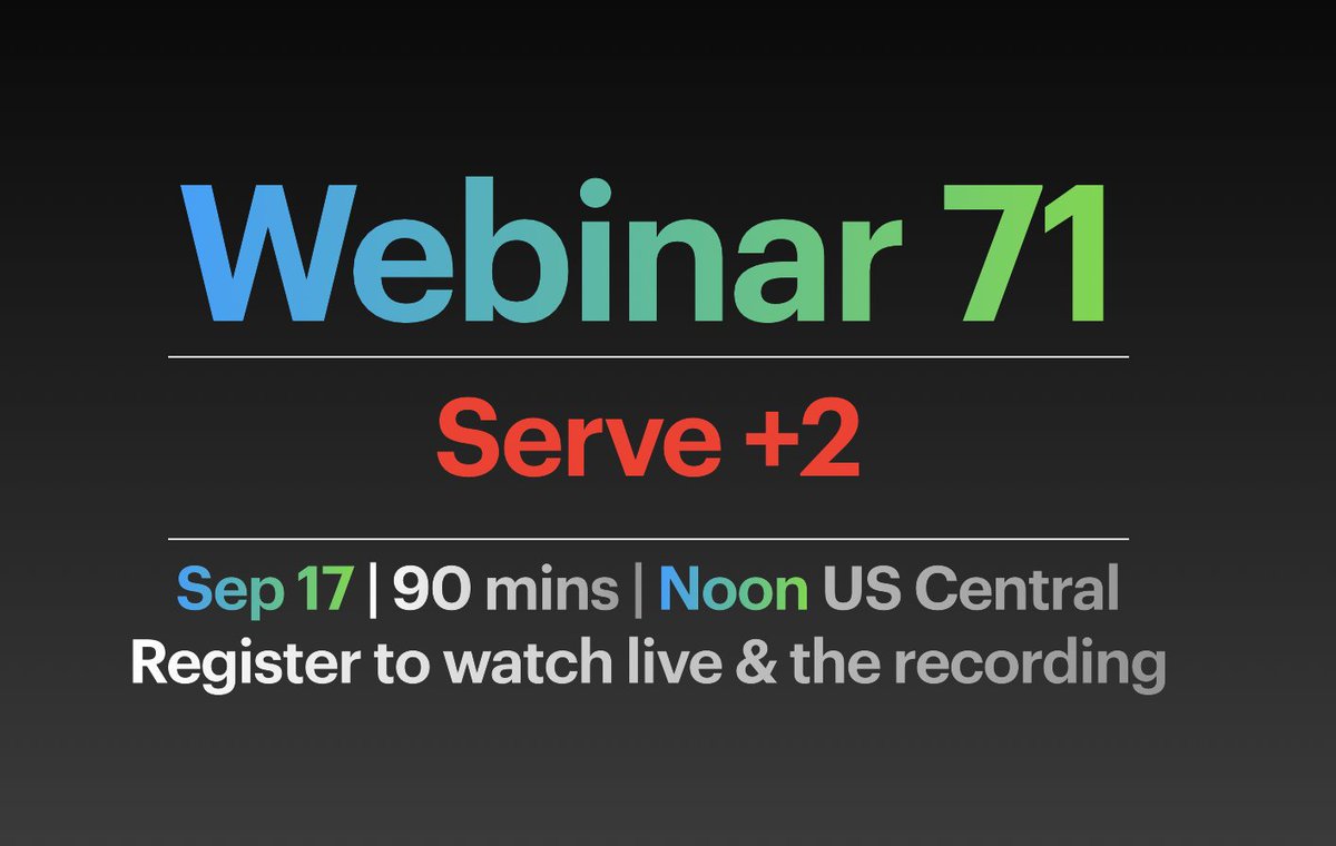 TENNIS WEBINAR: Sep 17.
Everything you need to know about improving your service games with 5-shot rallies (Serve +2).
braingametennis.com/webinar-71-ser…