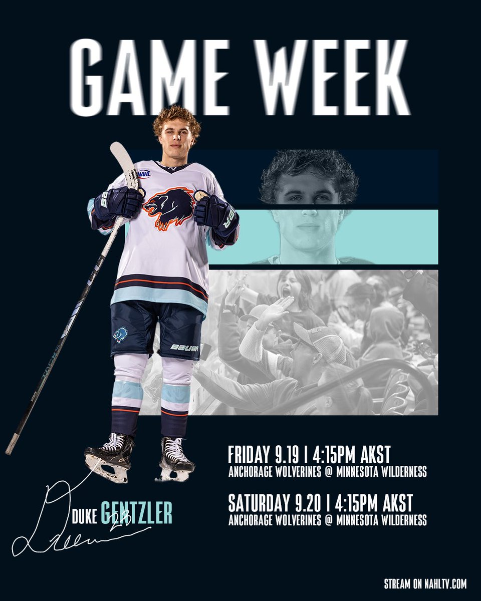 anchoragewolve1's tweet photo. 𝐆𝐀𝐌𝐄 𝐖𝐄𝐄𝐊
The Wolverines open their season this weekend against the Minnesota Wilderness in Cloquet, MN. Catch the games on https://t.co/oqdKpIKitE
#LetsRage | #YearFive https://t.co/QENLaChvvS