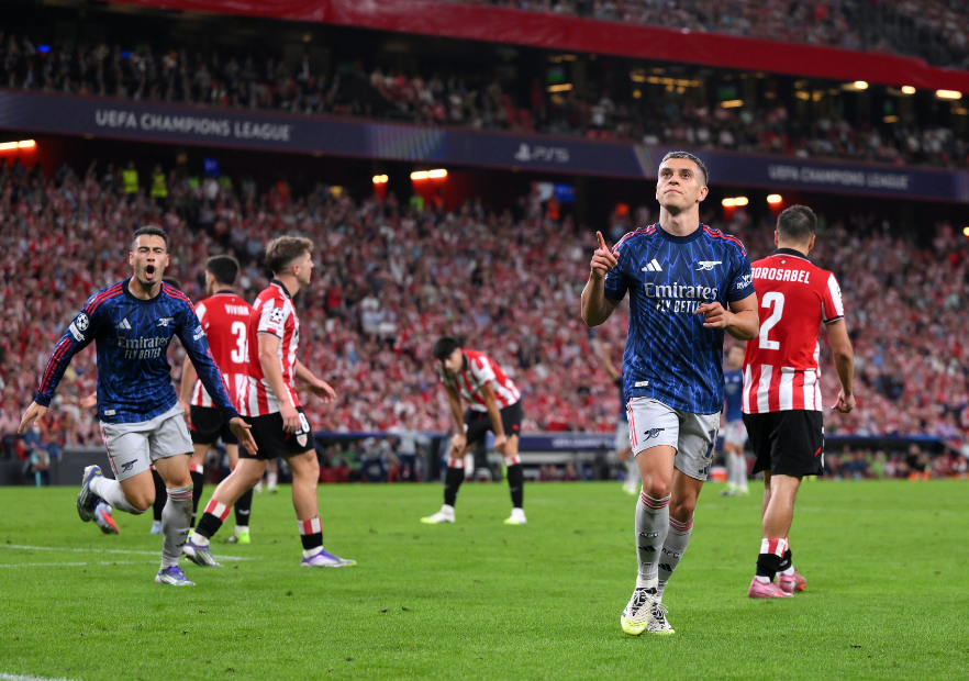🎥 VIDEO | 🏴󠁧󠁢󠁥󠁮󠁧󠁿 Arsenal comenzó con el pie derecho tras cómoda victoria ante 🇪🇸 Athletic Club en el primer partido de #ChampionsLeague. tinyurl.com/35a9pm5f