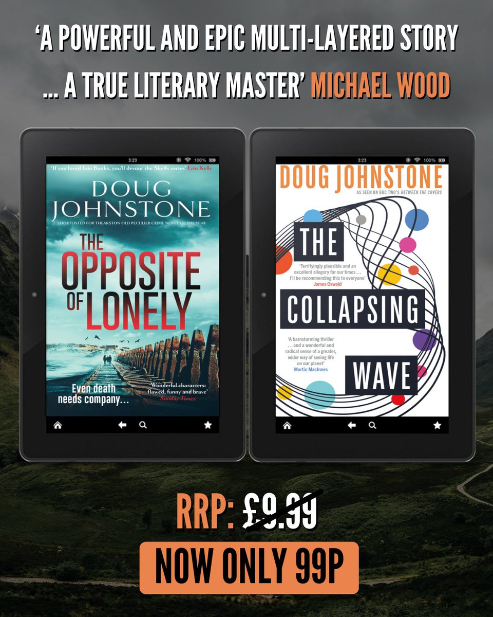 OrendaBooks's tweet photo. 🐙#UK #eBook #Deal ⚰️

Pick up this duo of EXCELLENT @doug_johnstone reads NOW!

The's awe-inspiring, unforgettable #TheCollapsingWave &amp; the fifth instalment in the unforgettable #Skelfs #Series are both 99p!

🐙 https://t.co/RuVPtPcnwF 
⚰️ https://t.co/IMESnesVol 

#BookX https://t.co/C56jQDjBbD