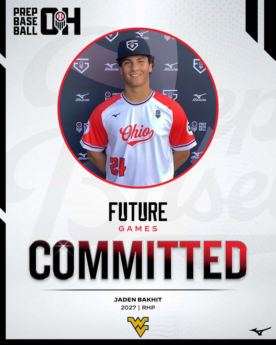 Prep Baseball Ohio (@prepbaseballoh) on Twitter photo โ27 RHP Jaden Bakhit (Mason HS) commits to West Virginia
Commit No. 4 from Team Ohioโs #PBFG25 squad.
๐คProfile: loom.ly/AzC-vLw
<a href="/jaden_bakhit/">Jaden Bakhit</a> | <a href="/MasonHSBaseball/">Mason Comets Baseball</a> | <a href="/WVUBaseball/">WVU Baseball</a> | <a href="/prepbaseball/">Prep Baseball</a> | <a href="/ShooterHunt/">Shooter Hunt</a> โ27 RHP Jaden Bakhit (Mason HS) commits to West Virginia
Commit No. 4 from Team Ohioโs #PBFG25 squad.
๐คProfile: loom.ly/AzC-vLw
<a href="/jaden_bakhit/">Jaden Bakhit</a> | <a href="/MasonHSBaseball/">Mason Comets Baseball</a> | <a href="/WVUBaseball/">WVU Baseball</a> | <a href="/prepbaseball/">Prep Baseball</a> | <a href="/ShooterHunt/">Shooter Hunt</a>