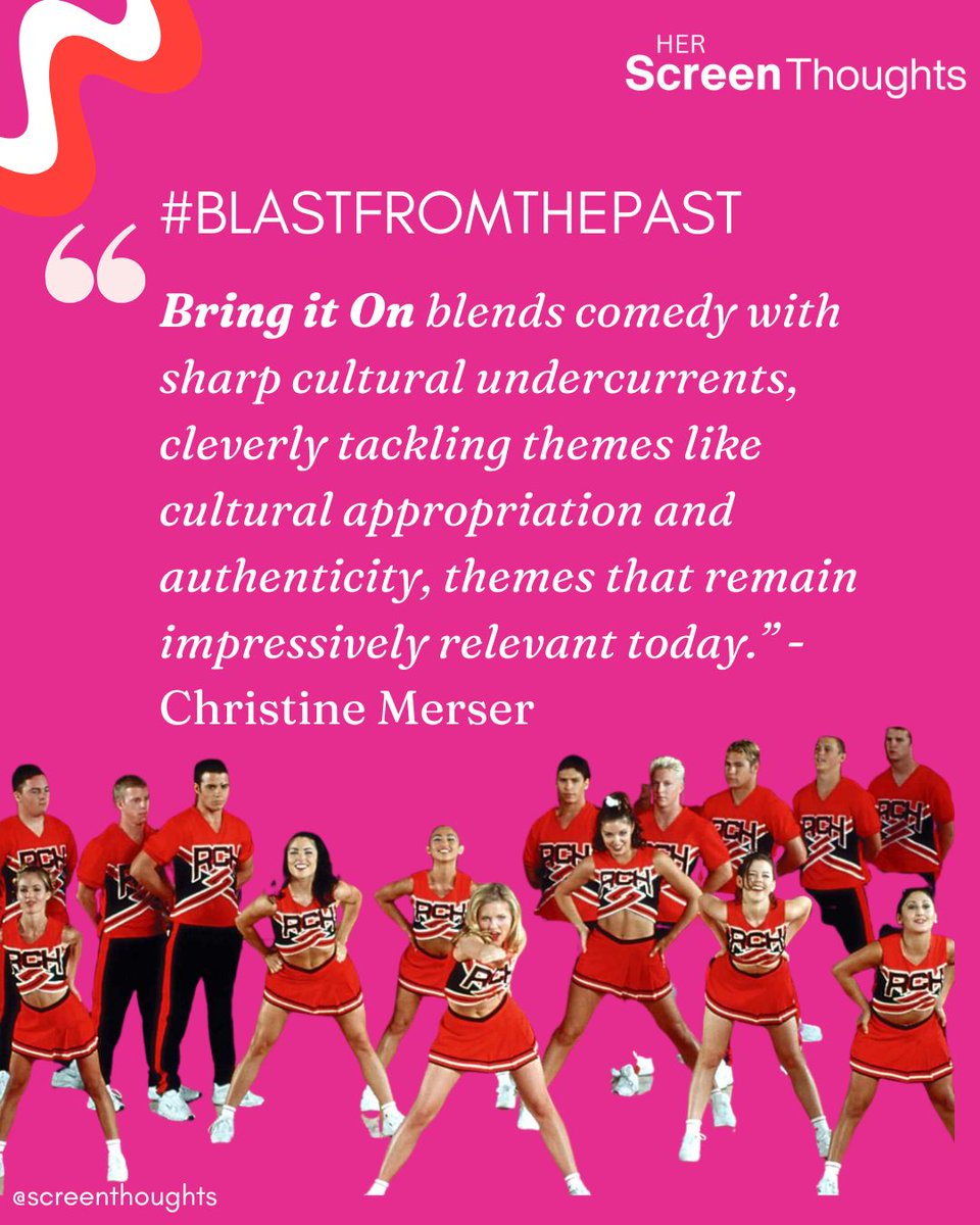 ScreenThoughts's tweet image. 25 years on, Bring It On hasn’t lost its spark.

Part comedy, part rivalry, part cultural snapshot — a story about ambition, identity, and finding your place both on and off the mat.  
#BringItOn  #FilmAnniversary #ScreenThoughts #MovieReview #MoviePodcast  #BlastFromThePast