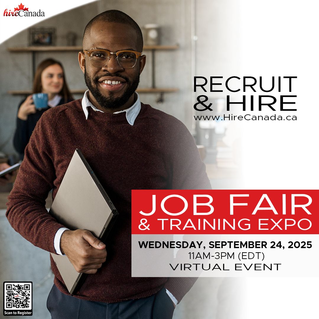 Join us this Sept 24 at the #HireCanada #JobFair &amp; Training Expo, a virtual event where you can connect with top employers, explore training opportunities &amp; build skills to advance your #career. We're an exhibitor; do visit our booth! 

👉 Register here: hirecanada.ca