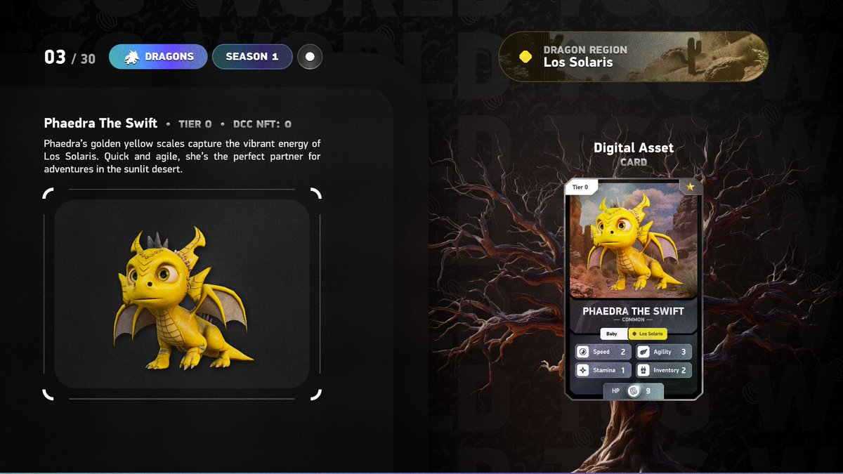 Earlier we showed you the Baby Dragons 🐉✨
Now it’s time to open the TCG Guide we promised and see what they reveal. 📖🔥

Every player will be able to freely claim one of these 4 companions. 🌍💠

#TCGWorld #NFTs