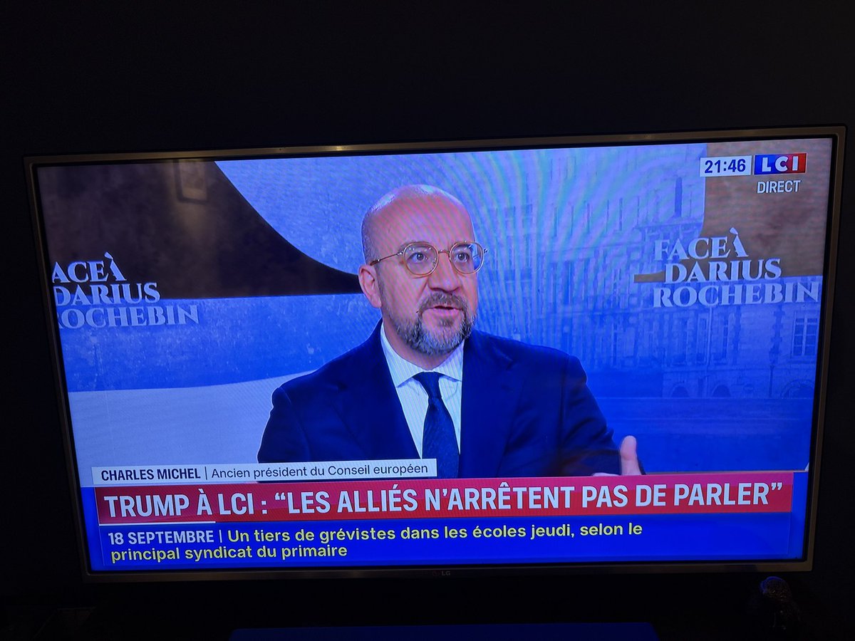Analyse pertinente de <a href="/CharlesMichel/">Charles Michel</a> pour son retour médiatique sur <a href="/LCI/">LCI</a> .
Budget défense est là mais problème de fragmentation des dépenses UE. Coordination EU à revoir!
Besoin d’une doctrine EU de défense
#nulNestProfeteDsSonPays
#MR <a href="/MR_officiel/">MR</a> 
#retardCognitif