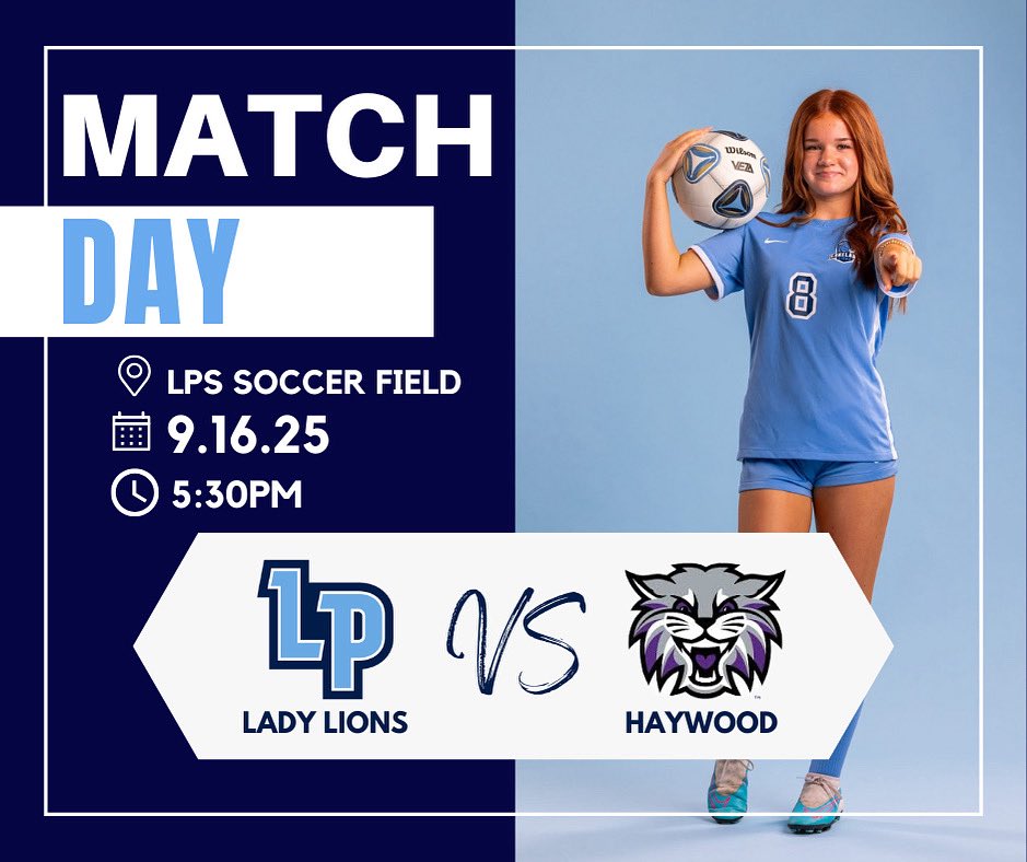 Lakeland Prep Soccer (@lps_soccer) on Twitter photo District Match Up tonight!
Come out and support your Lady Lions!!
<a href="/johnvarlas/">John Varlas</a> <a href="/wendellsjr_/">Wendell Shepherd</a> <a href="/WestTNSoccer1/">West TN Soccer</a> <a href="/Localpitchpod/">The Local Pitch Podcast</a> District Match Up tonight!
Come out and support your Lady Lions!!
<a href="/johnvarlas/">John Varlas</a> <a href="/wendellsjr_/">Wendell Shepherd</a> <a href="/WestTNSoccer1/">West TN Soccer</a> <a href="/Localpitchpod/">The Local Pitch Podcast</a>