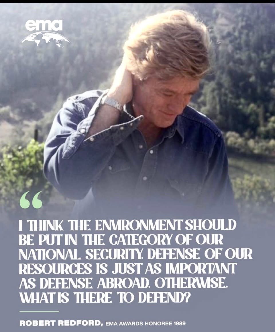 Robert Redford’s death is a great loss for our country—not only for his gifts of artistic talents in cinema, but he has also been a huge protector of our environment for decades, including our wild horses.
 #RobertRedford