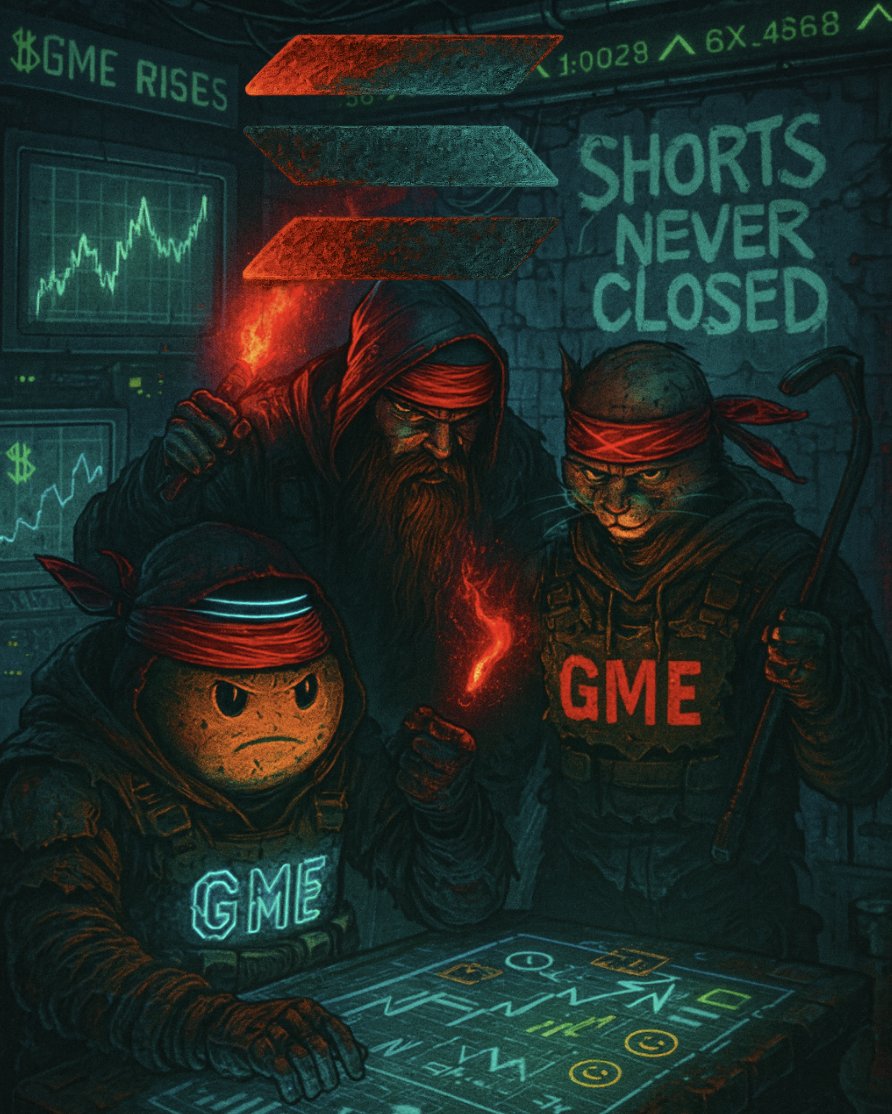GMEonSol (@gmestopsol) on Twitter photo 🔥 Limited Edition 2/5 🔥 - Solana City Series “Underground Signal Sentinels” 📡
In the second release of our community digital art series, we recognize 3 more GMESOL Soldiers
<a href="/TraderMyFuture/">KalReven</a> <a href="/Majorlaz87/">MajorLaz87</a> & <a href="/Octane_GT/">Roaring Cody 🎮</a>
combining their conviction with meme power!
See thread🧵 🔥 Limited Edition 2/5 🔥 - Solana City Series “Underground Signal Sentinels” 📡
In the second release of our community digital art series, we recognize 3 more GMESOL Soldiers
<a href="/TraderMyFuture/">KalReven</a> <a href="/Majorlaz87/">MajorLaz87</a> & <a href="/Octane_GT/">Roaring Cody 🎮</a>
combining their conviction with meme power!
See thread🧵