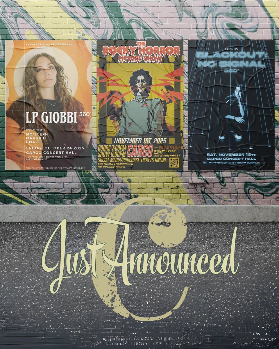 Looking for something to look forward to this fall? You can always count on #CargoConcertHall! Visit cargoreno.com to see upcoming shows. 💥