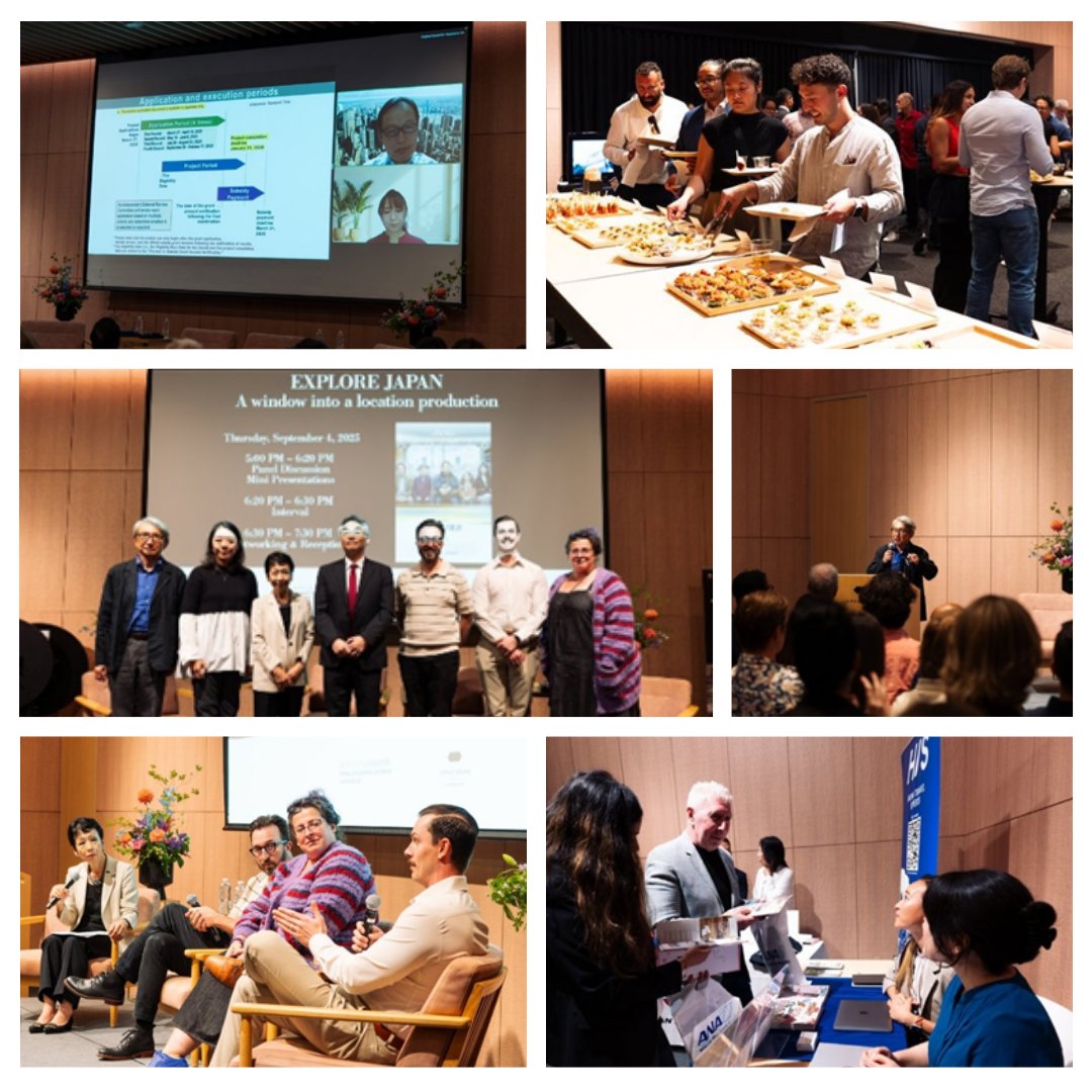 On 9/4, we hosted “2025 Explore Japan: A window into location production” at JHLA with 150+ attendees joining online and in-person. At the event, VIPO, JFC, producers, studio executives, and Japanese companies shared about Japan’s location incentive program and filming in Japan.