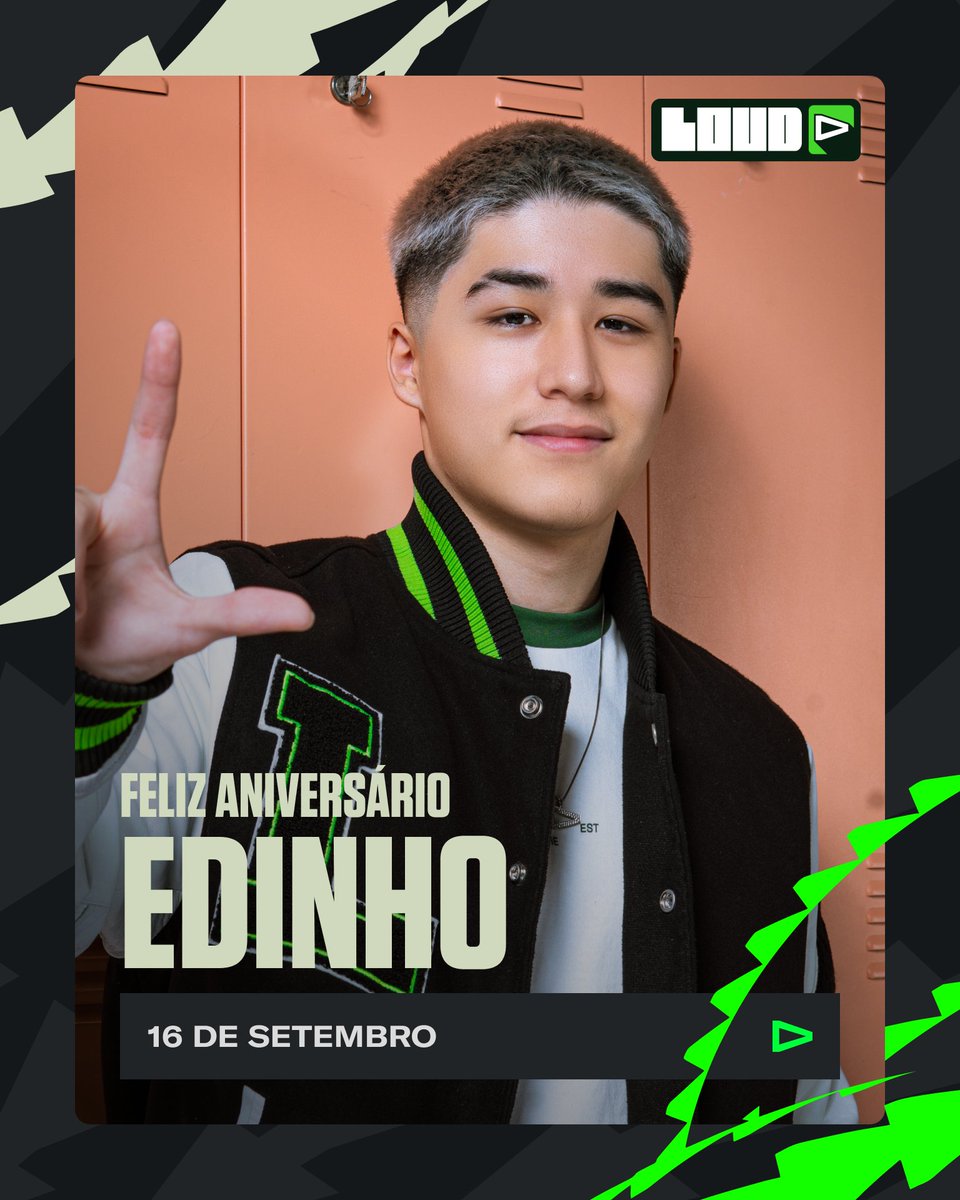 HOJE TEM ANIVERSARIANTE NA CASA 🥳

já solta aquele parabéns e, de presente, não esquece de mandar seu voto no <a href="/LOUD_Edinho/">LOUD Edinho</a> pelo PEB 💚