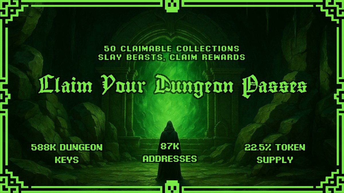 The beasts are here, the drums of war sound.

📯 Crypto Natives - we call for your aid! 📯

🔑 Claim your Dungeon Keys
⚔️ Slay &amp; Collect the Beasts
💰 Earn Survivor Tokens

Claim URL and + Qualifying Collections Revealed Below 👇