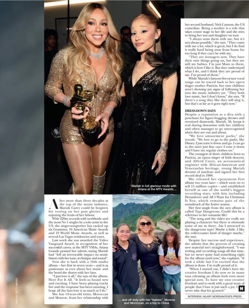 Mariah Connection (Fan Community) (@mcconnection) on Twitter photo UK Press Tidbit: A two page interview with <a href="/MariahCarey/">Mariah Carey</a> appears in this week's edition of Hello Magazine.
Courtesy of Victoria Kenny UK Press Tidbit: A two page interview with <a href="/MariahCarey/">Mariah Carey</a> appears in this week's edition of Hello Magazine.
Courtesy of Victoria Kenny