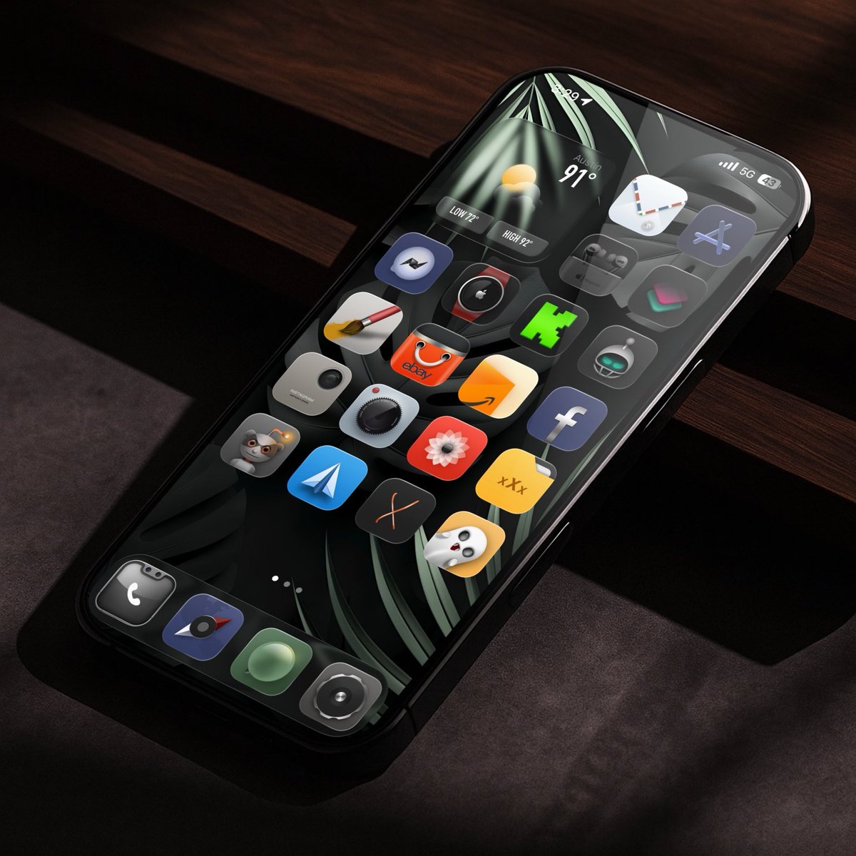 CROSSAFELLA's tweet image. Tuesday Setup #iPhone15promax #iOS26