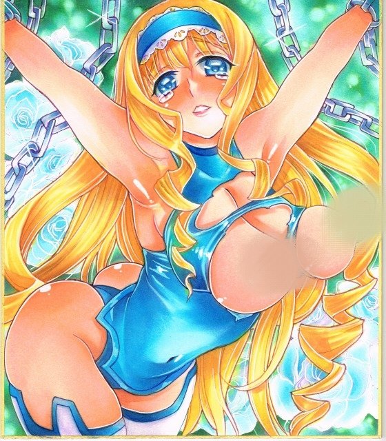 二次同人中色紙五枚目です。 『IS-インフィニット・ストラトス』より セシリア・オルコットさんです。