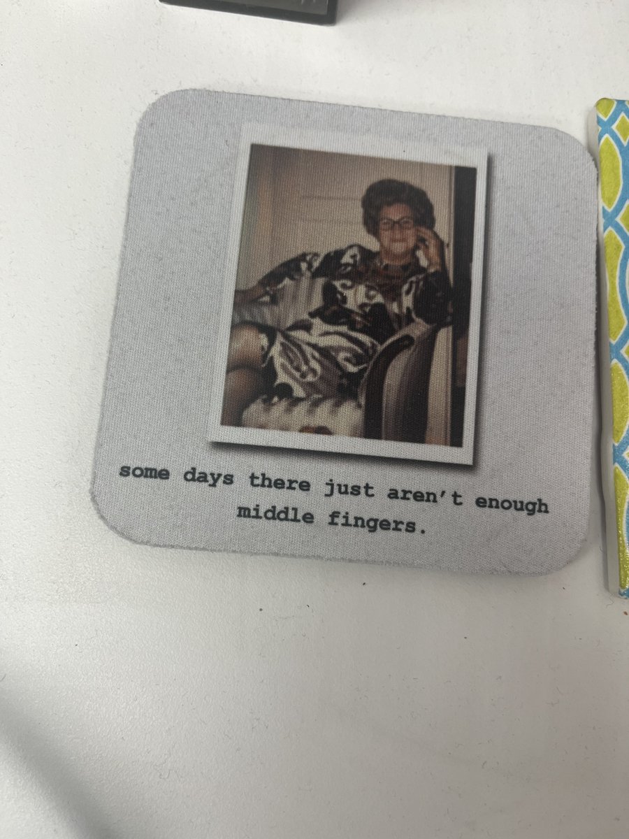 the coaster on my clients desk