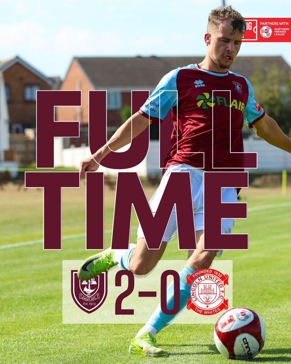 ⏱️ FT’

Emley take all three points with a controlled performance.  

EML 2-0 LIN