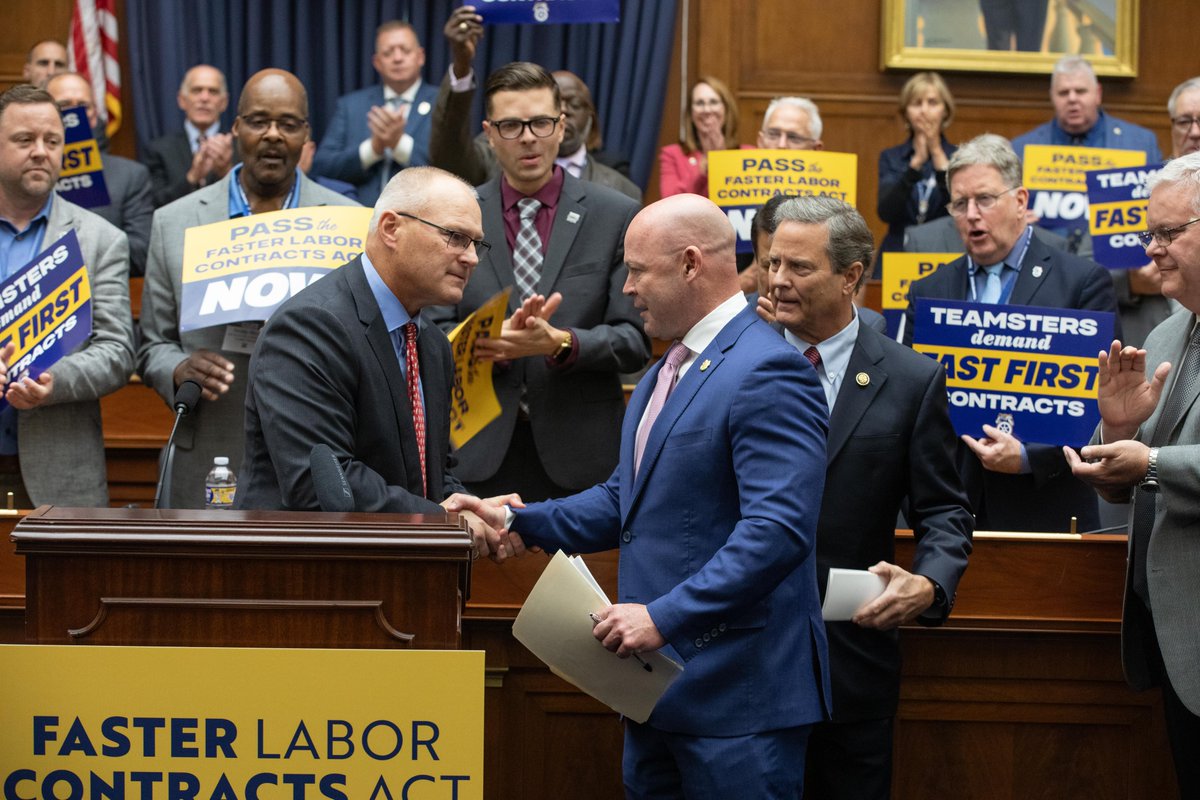 Teamsters (@teamsters) on Twitter photo Today, Teamsters General President Sean M. O’Brien and Teamsters members from Corewell Health East and Breakthru Beverage joined Representatives Donald Norcross (D-NJ,1st District), Pete Stauber (R-MN, 8th District), and union allies for the introduction of the Faster Labor Today, Teamsters General President Sean M. O’Brien and Teamsters members from Corewell Health East and Breakthru Beverage joined Representatives Donald Norcross (D-NJ,1st District), Pete Stauber (R-MN, 8th District), and union allies for the introduction of the Faster Labor