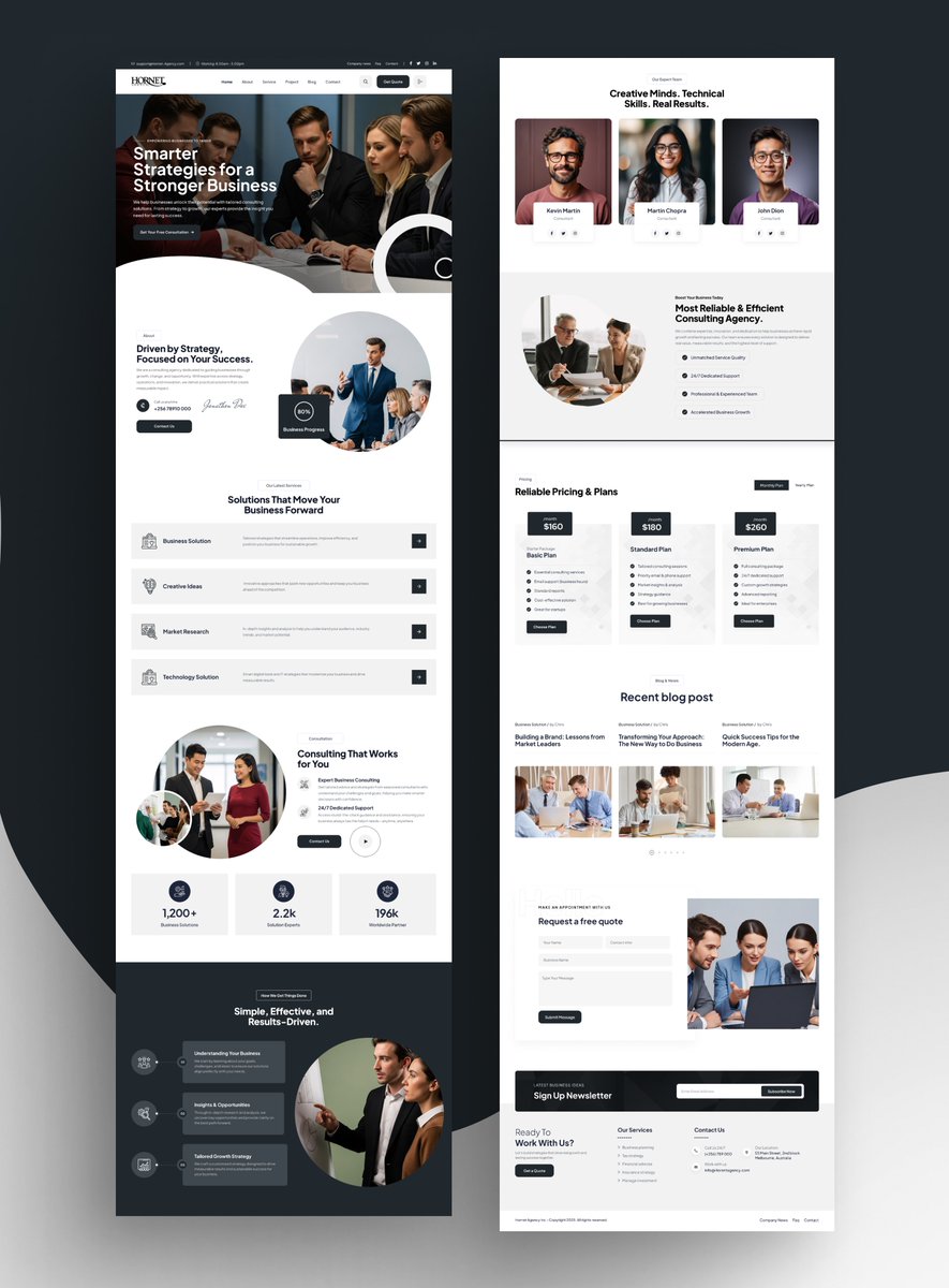 chris_visuals55's tweet image. Agency Business Consulting Website✨