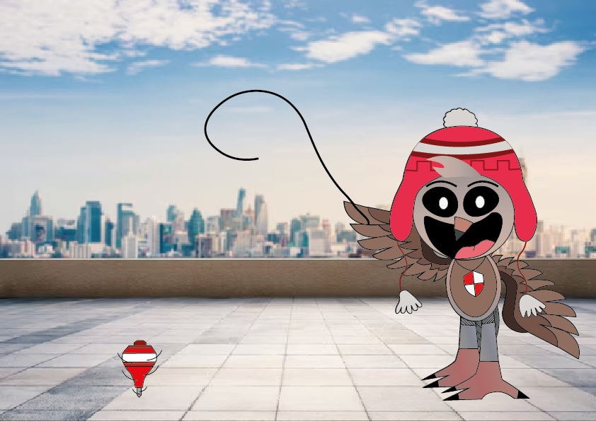 DiegoEduardoBe8's tweet image. Uno de los Pasatiempos Favoritos de mi OC Critter es Jugar con su Trompo en las azoteas de Edificios.
English Version:
One of my OC Critter&apos;s favorite pastimes is playing with his spinning top on the roofs of buildings.
#SmilingCrittersOC #SmilingCritters #SpinningTop #Trompo