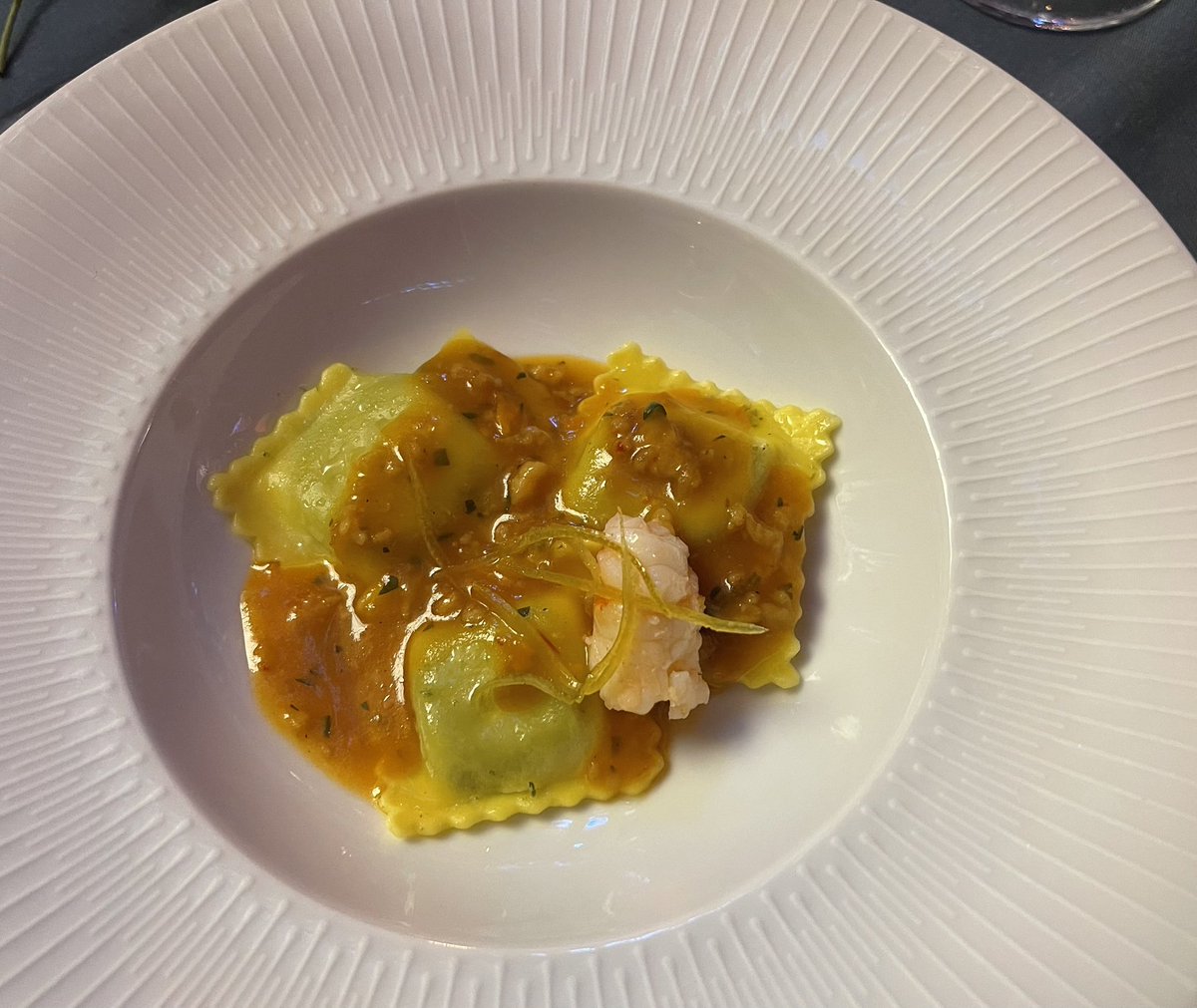 KamounLab's tweet photo. Tortilla (senza glutine) con ragu di crostacei e limone candito / Assuloto di mandorla #MedFood ๐ฎ๐น https://t.co/U49Av01DgC