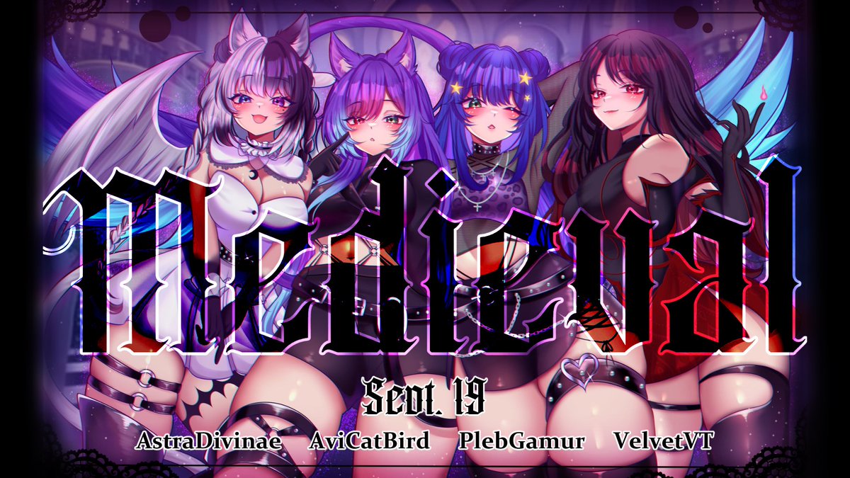 🥀【 MEDIEVAL 】🖤

Off with his head? Don't mind if we do 😈

Cover Project ft. 🌙✨<a href="/astradivinae/">Astra Divinae🌙✨</a> |🔥🐱<a href="/AviCatBird/">AviCatBird🐱🐦‍🔥</a> | 💫🎮 <a href="/pleb_gamur/">. ˚.✦ pleb 💫🎮| COMMS OPEN VGen ✦ . ˚ .</a> and yours truly!

DATE: Friday, 9/19/25
TIME: 10 AM PST | 12 PM CST | 1 PM EST

Link &amp; Credits below⛓️