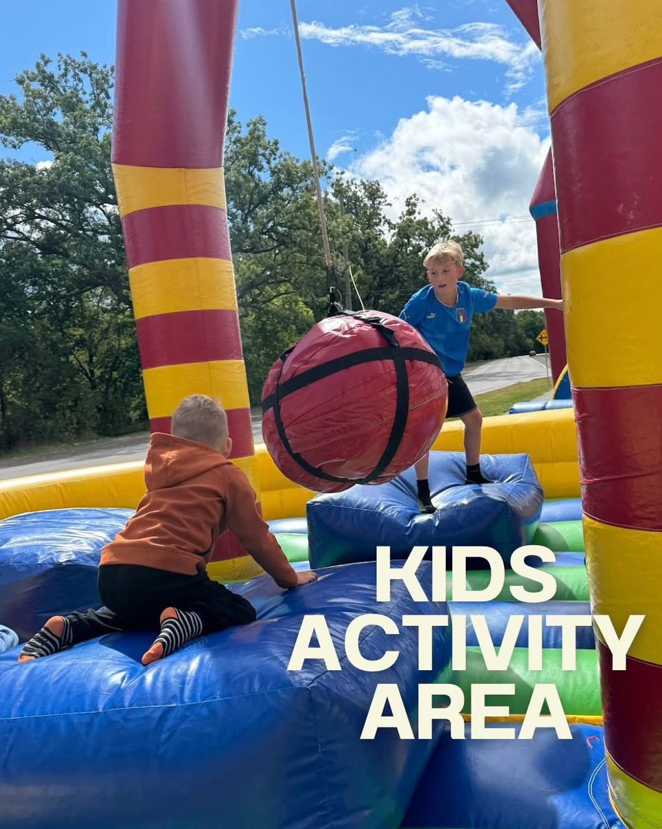 Apple Fest is this weekend!!
Bring your kids and have a blast on our kids area including a petting zoo, inflatables and more!