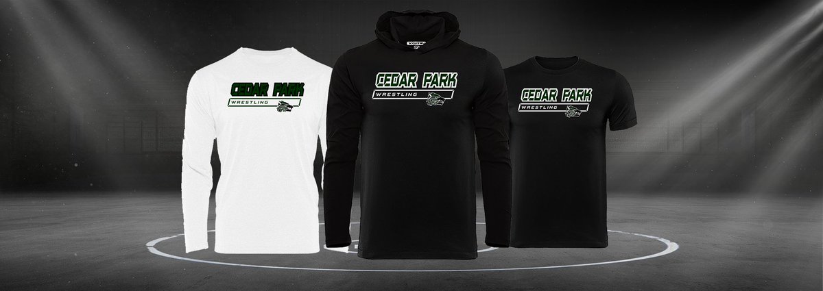 Cedar Park High School Wrestling store open at: stores.inksoft.com/WS124968/ until 10/15!